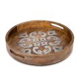 thumbnail image 1 of GG Collection 93539 Plateau Rond en Bois et Métal de 20 Po, 1 of 2