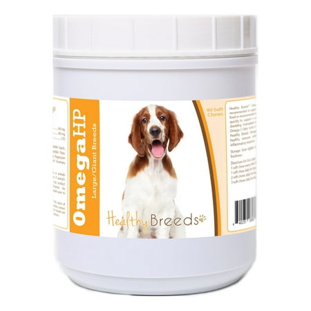 UPC: 0840235187677 | Healthy Breeds Welsh Springer Spaniel Omega HP Fatty Acid Skin and Coat Support Soft Chews