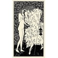 thumbnail image 2 of Beardsley, Aubrey 20x32 Black Ornate Wood Framed with Double Matting Museum Art Print Titled - Yellow Book 1895 Vol.4 - Mysterious Rose Garden, 2 of 4