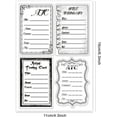 thumbnail image 6 of ATC Frames Silicone Clear Stamps Artist Trading Card Transparent Silicone Stamp Note Transparent Stamp for Scrapbook Journal Card Making for diy, 6 of 9