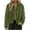 Army Green, variant on Coorders No Boundaries Women's Faux Suede Cropped Jacket, Women's Casual Lightweight Bottom Down Suede Jackets Coats ,Women's Plus Black,Size XL