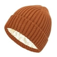 thumbnail image 3 of GPOECD Knitted Winter Hats for Women Warm Ear Cap for Cold Weather ZZ01_Brown，M, 3 of 3