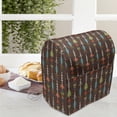 thumbnail image 3 of Arrow Stand Mixer Cover, Colorful and Abstract with Geometric Design on Brown Backdrop, Kitchen Appliance Organizer Bag Cover with Pockets, 5 Quarts, Multicolor, by Ambesonne, 3 of 4