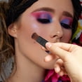 thumbnail image 3 of GOOHOCHY Juego de brochas de maquillaje portátiles, 5 uds., brocha plana pequeña para colorete, Mini brocha para base, aplicador de maquillaje de fibra suave para viajes, 3 of 8