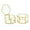 Gold, variant on JIARI Glass Jewelry Box Small Gold Hexagonal Decorative Box Ring Earring Display Keepsake Box Case Box for Storage (Small 2 Pack)