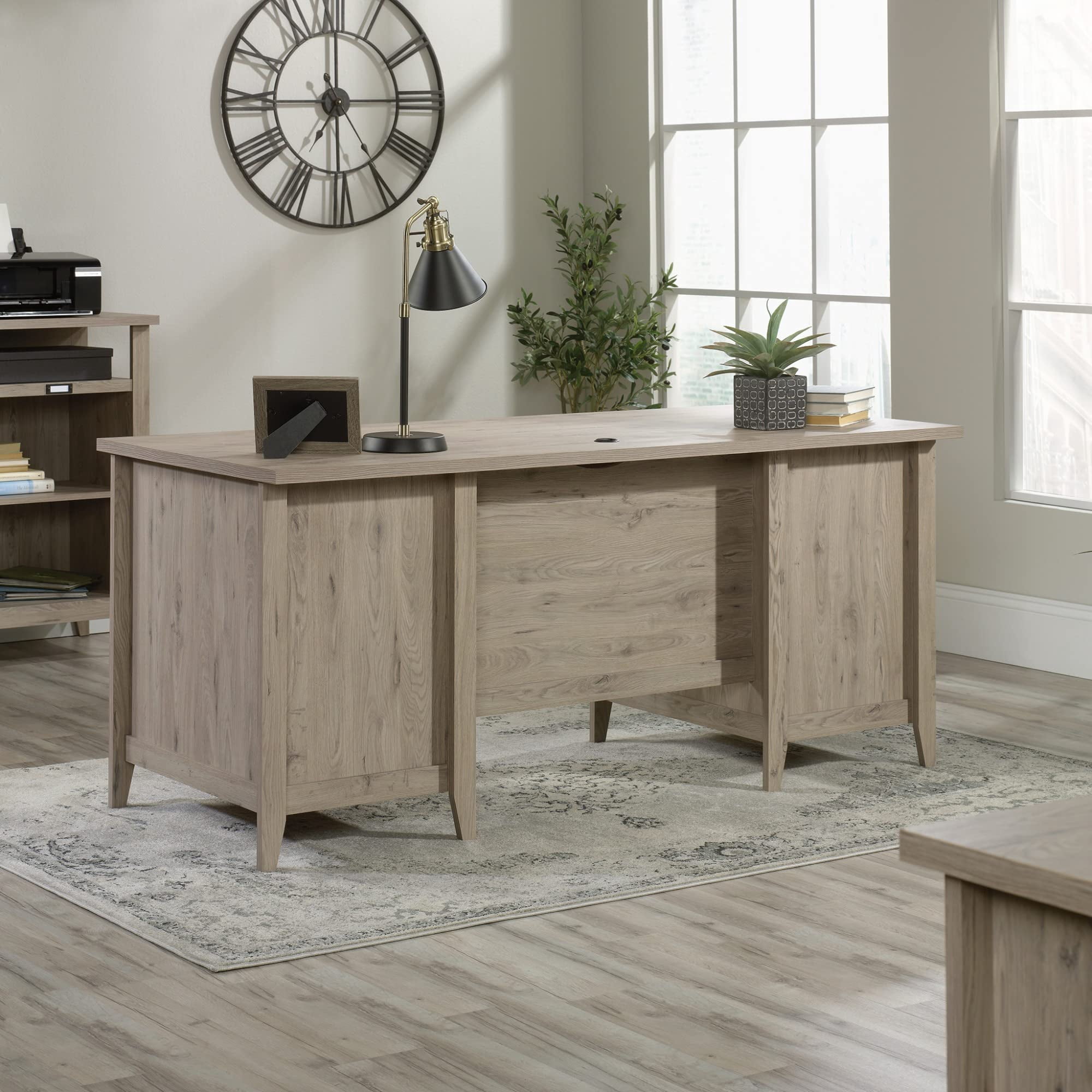 Sauder® Summit Station 66"W Executive Computer Desk, Laurel Oak