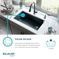 thumbnail image 3 of Elkay ELGU2522BK0 Gourmet e-granite Single Bowl Undermount Sink, Available in Various Colors, 3 of 7