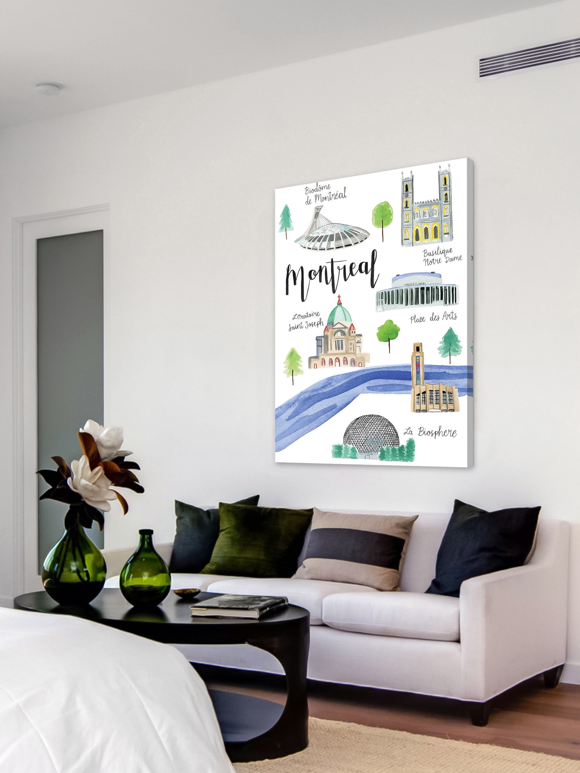 Marmont Hill "Montreal Sights" by Molly Rosner Painting Print on Wrapped Canvas