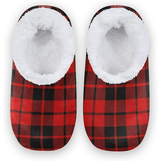 Buffalo plaid womens best sale slippers