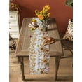 thumbnail image 5 of Ldtrchee Orange Fall Table Runner 108 Inches, Thanksgiving Pumpkins Sunflowers Vintage Bed Runner Dresser Scarves Tabletop for Indoor Outdoor Parties/Ceremony/Banquet, 13"x 108", 5 of 8