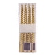 thumbnail image 2 of Velas Roscadas Galvanizadas Con Parafina 4 velas roscadas doradas, 4 velas de cera de poste largo para decoración romántica de bodas y restaurantes (doradas) JASKFLY, 2 of 9