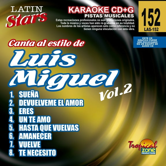 Karaoke Latin Stars 152 Luis Miguel Vol.2