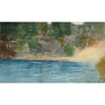 thumbnail image 2 of Winslow Homer 18x12 Black Ornate Wood Framed Double Matted Museum Art Print Titled - Blue Spring, Florida (1890), 2 of 5