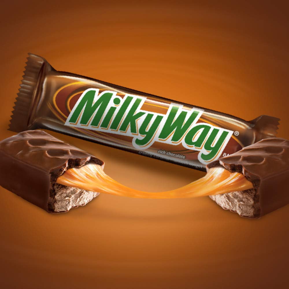 MILKY WAY Milk Chocolate Singles Size Candy Bars 1.84-Ounce 36-Count Box, Set of 3