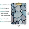 thumbnail image 2 of FMSHPON 3D Sea Round Cobblestone Print Clipboard Hardboard Wood Nursing Clip Board and Pull for Standard A4 Letter 13x9 inches, 2 of 6