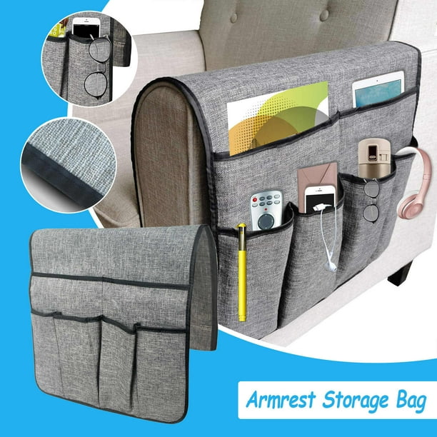 ONHUON Non Bracket Slip TV Remote Bag Sofa Organizer Sofa Storage