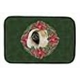 thumbnail image 3 of Carolines Treasures CK1547DDM Pekingese Poinsetta Wreath Dish Drying Mat, 3 of 4