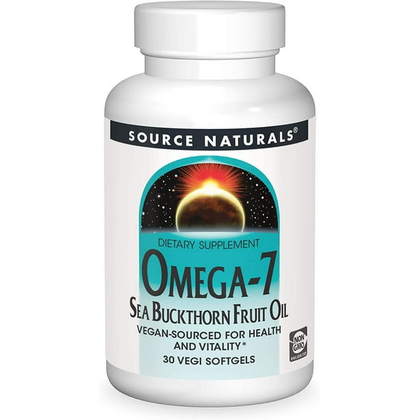 Source Naturals | Aceite de fruta de espino cerval de mar Omega-7, 30 Cápsulas, Suplemento para el Apoyo de la Salud