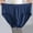 Blue, variant on EliteGoogv Men Briefs High Waist Oversized Loose Breathable Underpants For Men Summer Comfortable Underwear Black 4XL