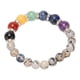 thumbnail image 5 of Pulsera de cuentas de chakras, 7 chakras, cristales curativos, pulsera de meditación, relajación, alivio del estrés, pulsera de cristal para mujeres y hombres tipo 2, 5 of 5