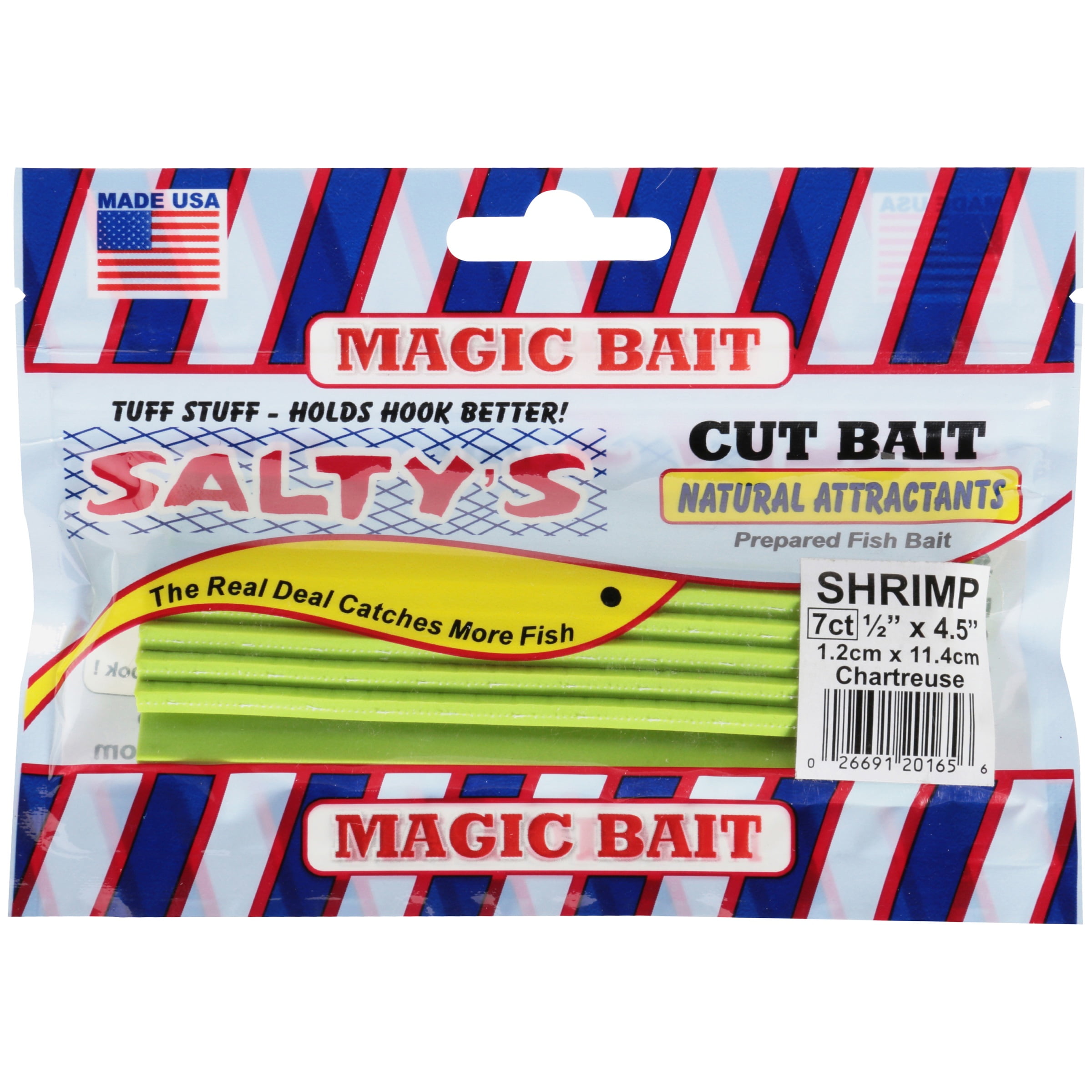 Magic Bait Salty's Cut Fishing Bait, Chartr 7 ct