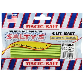 Magic Bait Salty's Cut Fishing Bait, Chartr 7 ct