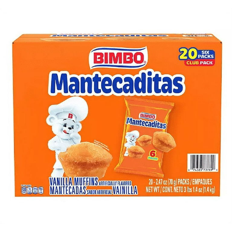 Bimbo Mini Bake Mantecaditas Vanilla Muffins (20 ct.) - Walmart.com