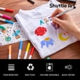 thumbnail image 4 of Shuttle Art 28 Colors Fabric Markers, Shirt Permanent Markers for Clothes Sneakers Jeans with 11 Stencils 1 Fabric Sheet, Fabric Pens for all ages Painting Writing, 4 of 8