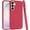 Burgundy, variant on Phone Case for Samsung Galaxy S26 FE /S26 Fan Edition Hybrid Silicone TPU Rubber Chromed Edge TPU Bumper Reinforced Corners Shock Absorbing Protection Cover Red