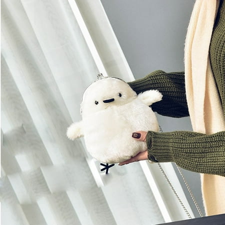 - Women Ball Winter popular Handbag Hair Ball Decoration Handbag Shoulder Bag WH