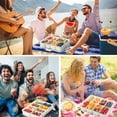 thumbnail image 7 of Behome Snackle Box Container, 8 Compartments Divided Serving Tray with Lid and Handle, Portable Food Storage Box, Snack Organizer for Candy, Fruits, Snacks, Nuts, 7 of 7