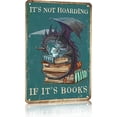 thumbnail image 1 of Vintage Dragon Tin Sign It's Not Hoarding If It's Books Sign for Home Cafe Bedroom Library Bookshelf Wall Decor 8x12 Inch (3018), 1 of 7