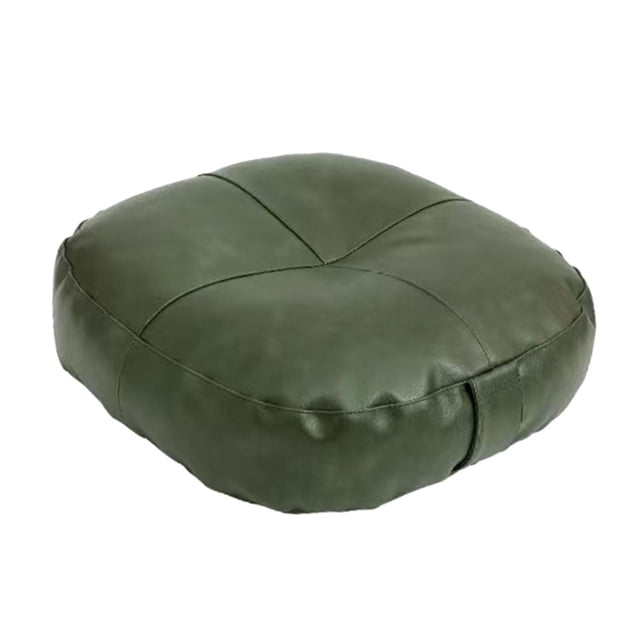 Coussin de Sol Rond Tabouret Repose-Pieds de Sol Confortable Ottomans Décoratifs Repose-Pieds Pouf pour Assise au Sol Yoga Bureau Enfants Vert