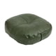 thumbnail image 1 of Cojín de suelo redondo pequeño de piel sintética, multifuncional, para meditación. Verde, 1 of 9