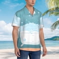 thumbnail image 5 of Disketp Hawaiian Shirts For Men,Bathtub With Soap Bubbles Print Mens Casual Short Sleeve Button Down Shirts Beach Shirt, 5 of 8