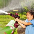 thumbnail image 2 of Transparent Electric Water Blaster with Light-Up Muzzle, High-Power Automatic Water Gun with Detachable Drum Magazine & Rechargeable Battery for Pool, Beach & Outdoor Activities,E, 2 of 6