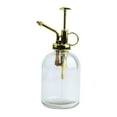 thumbnail image 3 of Regadera pequeña de vidrio Cola Plantas Mister 350ml Botella de riego transparente dorado, 3 of 8