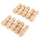 thumbnail image 4 of 20Pcs Wooden DIY Peg Doll Unpainted People Puppet Decoration Toys for Home Ornament, 4 of 5