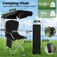 thumbnail image 2 of Portable Camping Chair with Canopy - Folding Chair with Canopy, Durable 600D Oxford Canopy Chair for Camping, Beach, Picnics, Fishing & Sports, 2 of 10