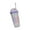 Purple, variant on Double Wall Insulated Plastic Straw Cup for Kids and Adults Shatterproof Summer Drinkware Purple 18.6 Oz 1 Pack