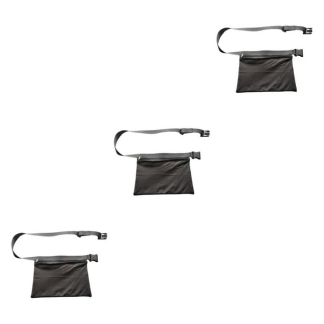Qarigey Porta pelotas de tenis Pickleballs cintura bolsa de entrenamiento de cadera bolsa mujeres hombres saco negro Type1 NO1