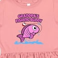 thumbnail image 4 of Inktastic Grandpa's Fishing Buddy (pink) Girls Toddler Dress, 4 of 5