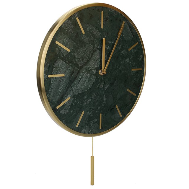 Reloj, estilo simple, reloj de pared de mármol para decoración del hogar, diseño elevado