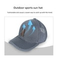thumbnail image 3 of OULII Unisex Grey Baseball Hat with Adjustable Strap and Sun for Outdoor Sports and Casual Wear, 3 of 6