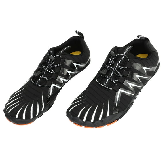Black Hiking Sneakers for Trail Climbing & Cross Country, Size 45, Breathable Design Men's Outdoor Adventure Shoes