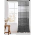 thumbnail image 3 of Sheer Curtains 108 Inches Long, Grey Ombre Semi Sheer Curtains Light Filtering Window Treatment, Farmhouse Vintage Wooden Grain Texture Privacy Voile Drapes for Living Room Bedroom 52x108 Inch, 3 of 7