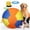 9.84 inch, variant on XL Dog Play Ball, Durable Tear-Resistant Inflatable Big Ball with Handle Cover & Pump for Interactive Play & Exercise (9.84 inch)