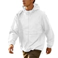 thumbnail image 3 of Danhjin Men's Sun Protection Jackets Hooded Long Sleeve Outerwear Fishing Hiking Lightweight Full Zipper Jackets, 3 of 10