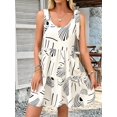 thumbnail image 5 of Women Summer Casual Sleeveless Mini Pleated Tank Vest Dresses XL, 5 of 7
