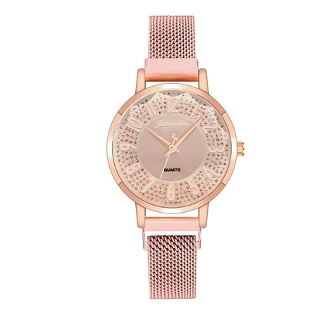 CYMMPU Women s Quartz Watch Juxiaoshou Steel Casual Dress Wrist Crystal Women Fashion Watch Clock Stainless